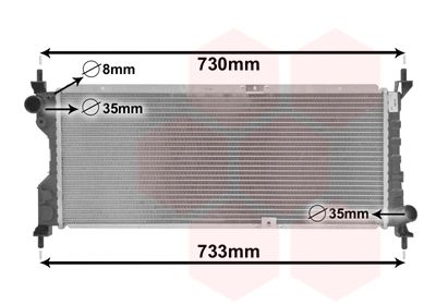 VAN WEZEL Radiators, Motora dzesēšanas sistēma 37012185